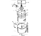 Kenmore 1107205701 tub and basket assembly diagram