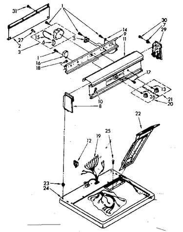 Top and console parts