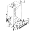 Kenmore 1068556761 cabinet parts diagram