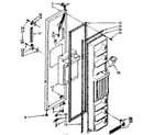 Kenmore 1068556761 freezer door parts diagram
