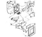 Kenmore 1068556761 dispenser front parts diagram