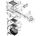 Kenmore 1068556711 freezer interior parts diagram