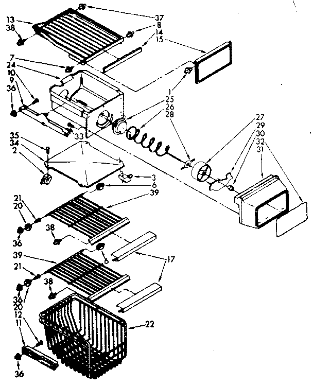 Freezer interior parts