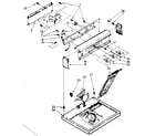 Kenmore 11086471110 top and console parts diagram