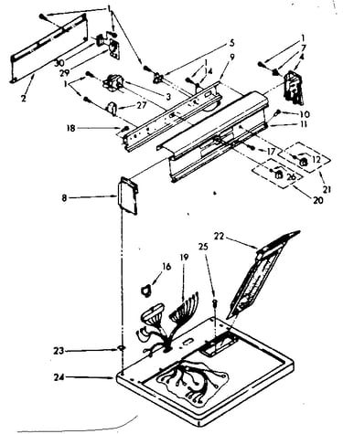 Top and console parts