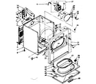 Kenmore 11086581710 cabinet parts diagram