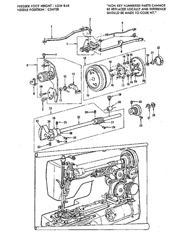 Zigzag guide assembly
