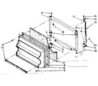 Kenmore 1068656372 freezer door parts diagram