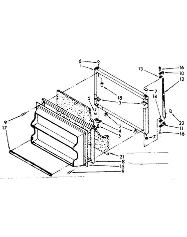 Freezer door parts