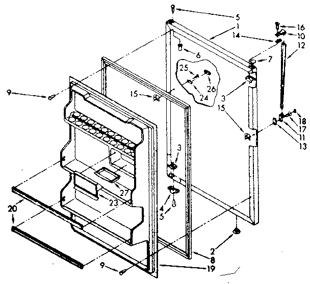 REFRIGERATOR DOOR PARTS