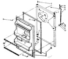 Kenmore 1068656332 refrigerator door parts diagram
