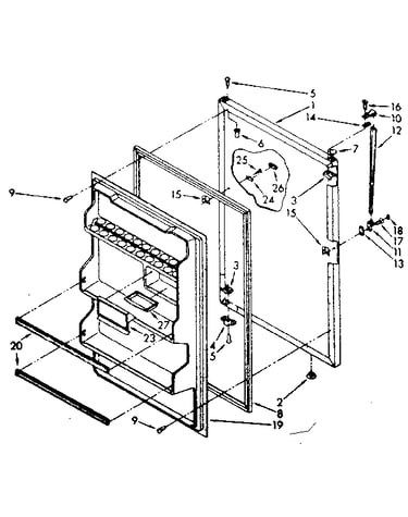 Refrigerator door parts