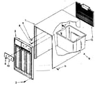 Kenmore 106853480 cabinet parts diagram