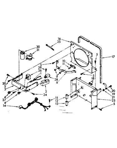 Frame and control parts