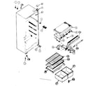 Kenmore 2538334202 cabinet parts diagram
