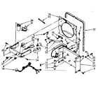 Kenmore 106853481 frame and control parts diagram