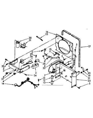 Frame and control parts