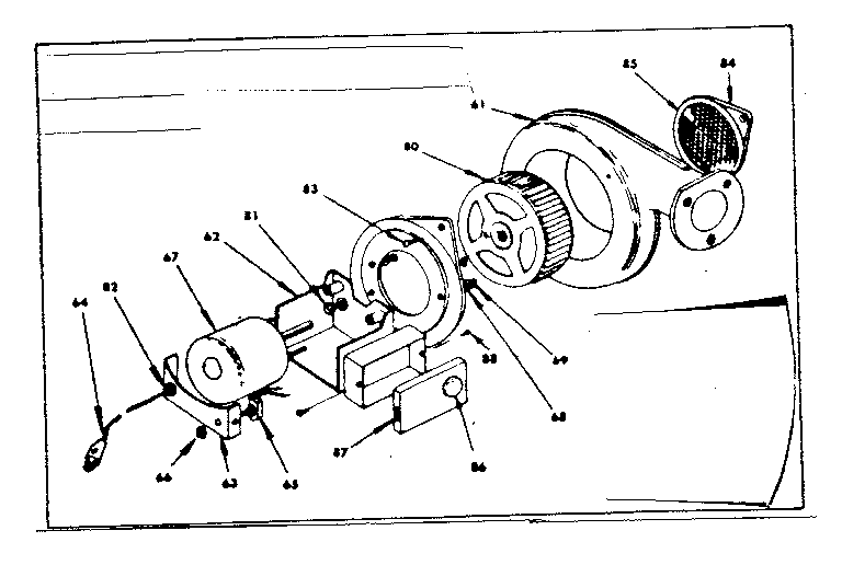 OPTIONAL FORCED AIR BLOWER NO. 2091-3