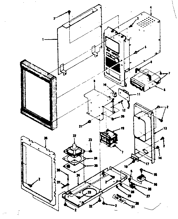 COLOR TELEVISION AND CASSETTE PLAYER INSTALLATION PARTS