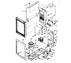 Kenmore 5648998310 color television and cassette player installation parts diagram
