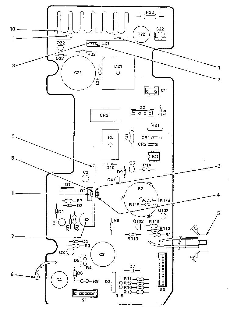 POWER CONTROL CIRCUIT BOARD