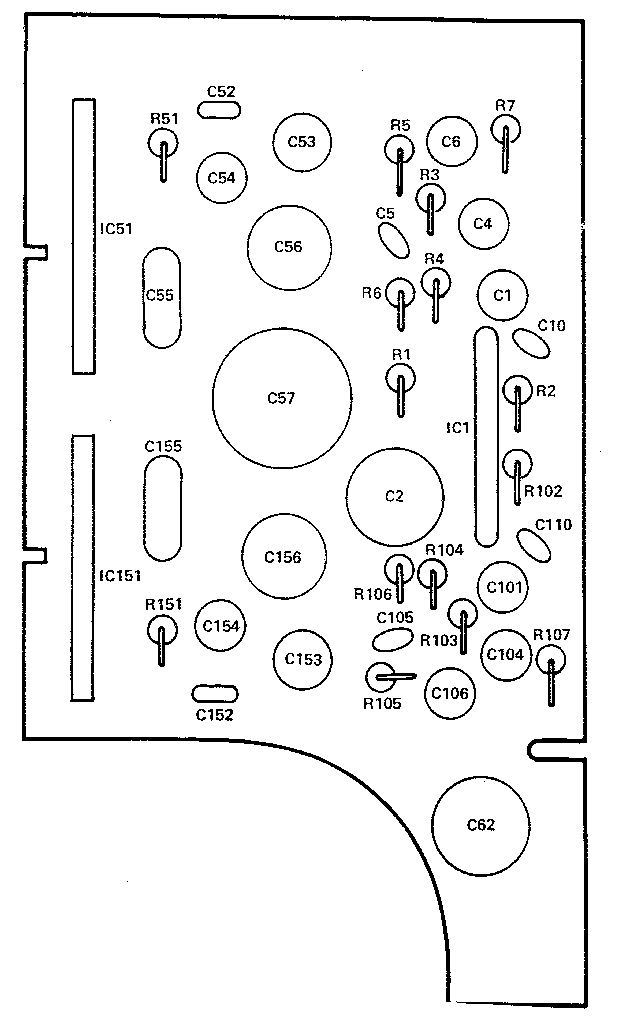 CASSETTE PLAYER CIRCUIT BOARD