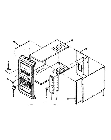 Color television cabinet parts