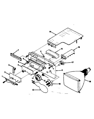 Color television mechanical parts