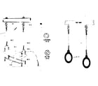 Sears 512725460 swing hardware bag and gym ring assembly diagram