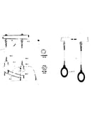 Swing hardware bag and gym ring assembly