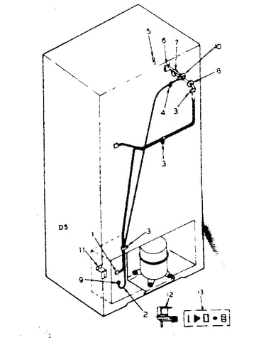 Ice maker installation parts