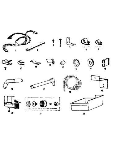 Ice maker installation parts kit