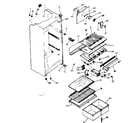 Kenmore 2538632374 cabinet parts diagram