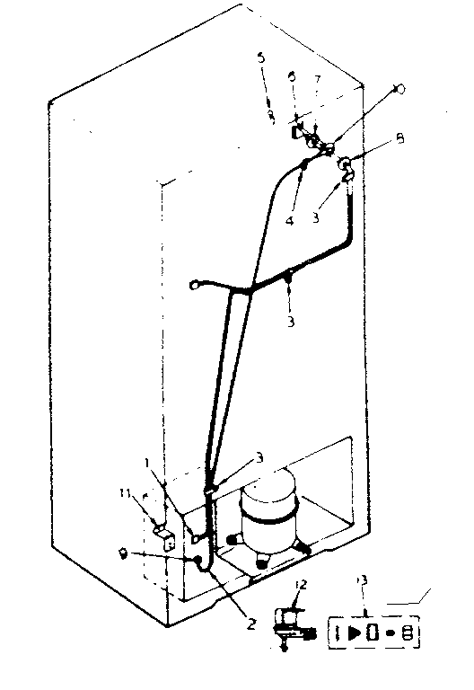 Ice maker installation parts
