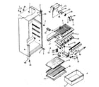 Kenmore 2538334192 cabinet parts diagram