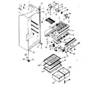 Kenmore 2538357751 cabinet parts diagram