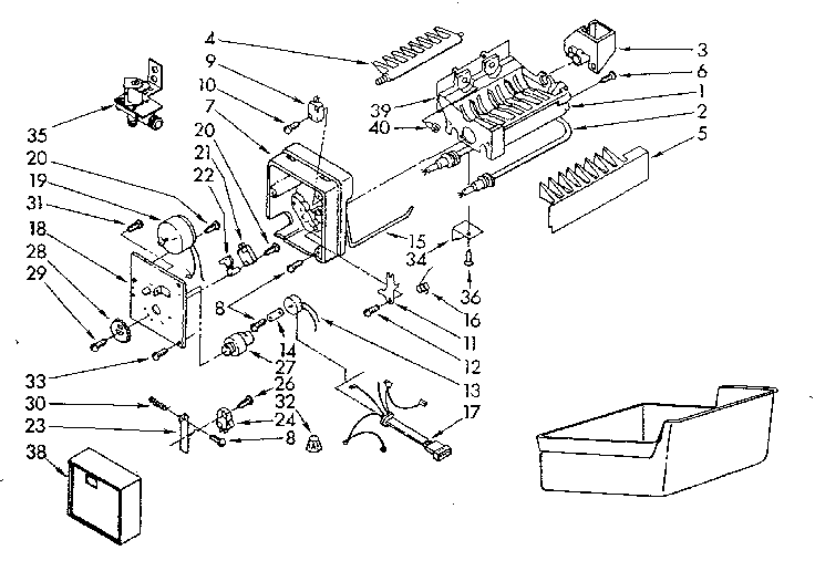 Ice maker installation parts