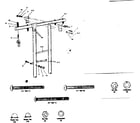 Sears 512725560 swing support assembly diagram
