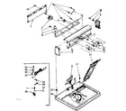 Kenmore 11087471110 top and console parts diagram