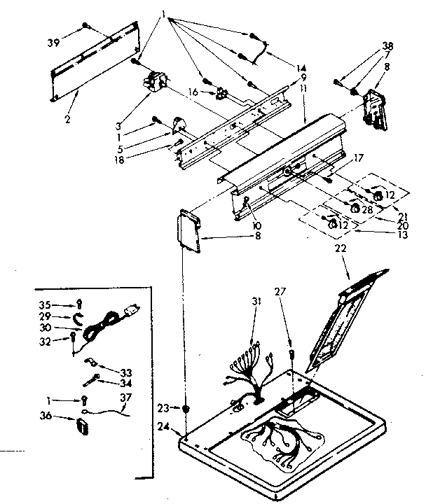 Top and console parts