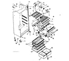 Kenmore 625835972 cabinet parts diagram