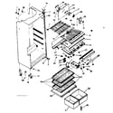Kenmore 2538359782 cabinet parts diagram