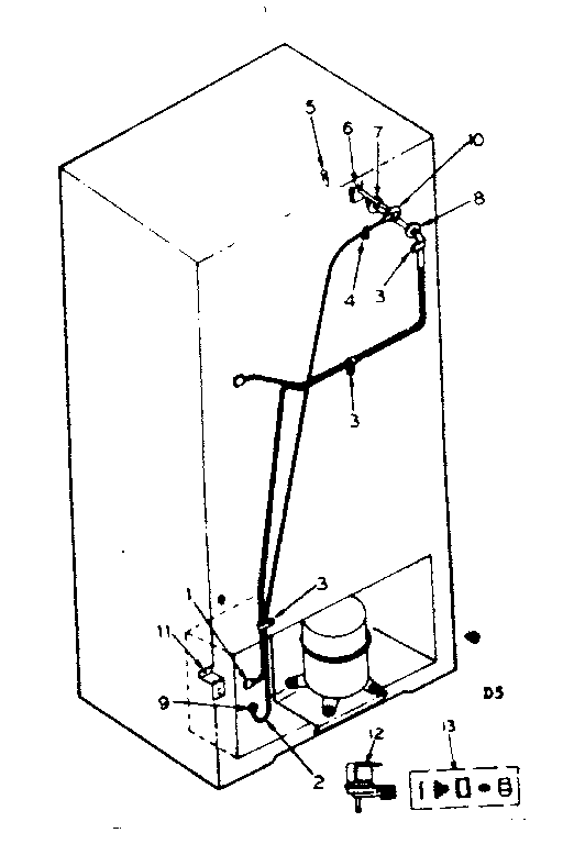 Ice maker installation parts