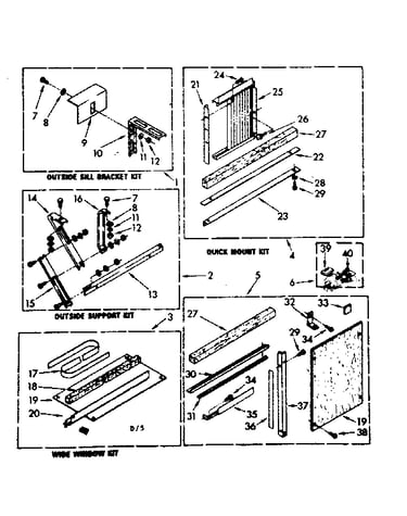 Accessory kit parts