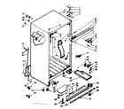 Kenmore 1067687740 refrigerator cabinet parts diagram