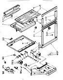 Refrigerator breaker and partition parts