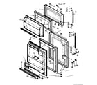 Kenmore 1067687710 refrigerator door parts diagram