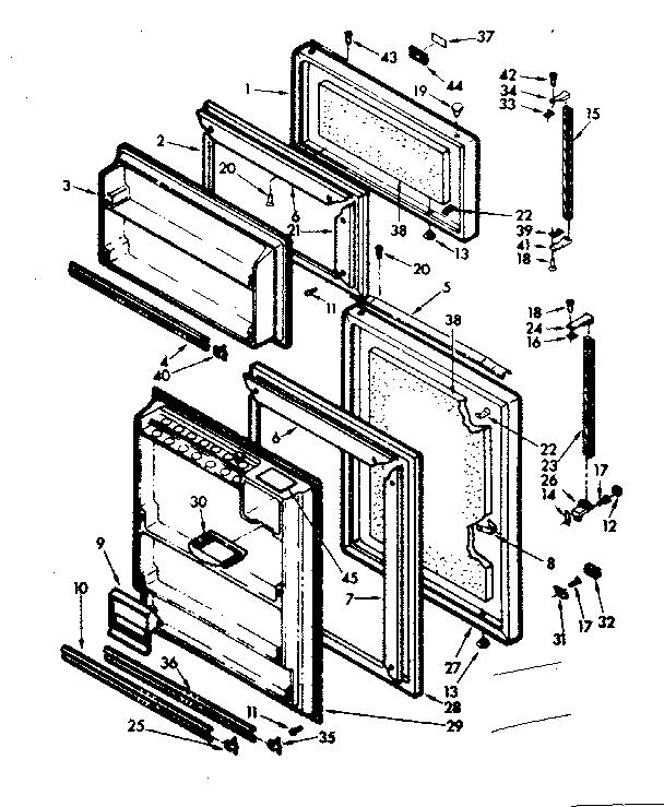 Refrigerator door parts