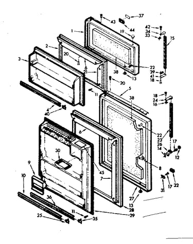 Refrigerator door parts