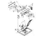 Kenmore 11086574120 top and console parts diagram